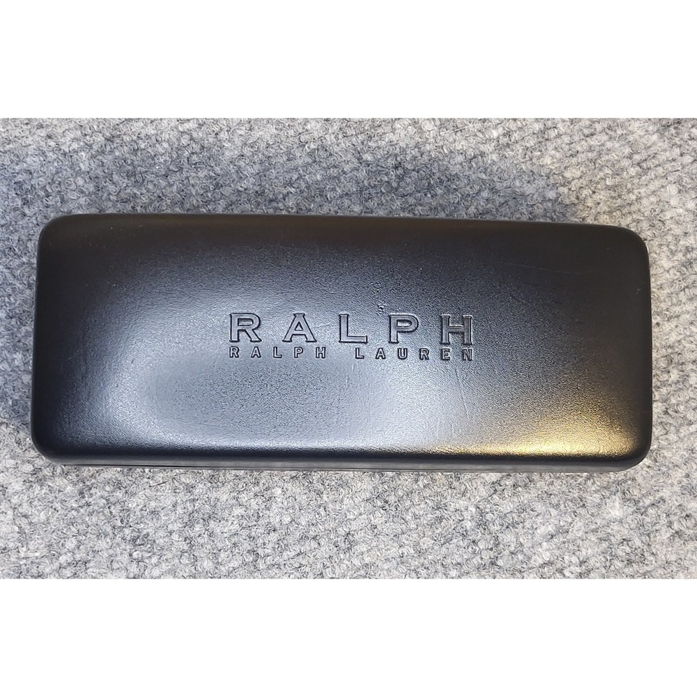 Ralph Ralph Lauren Black Hard Shell Eyeglasses Sunglasses Case Clamshell Logo